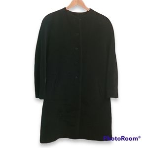 Joan & David Black Alpaca Wool Blend Coat